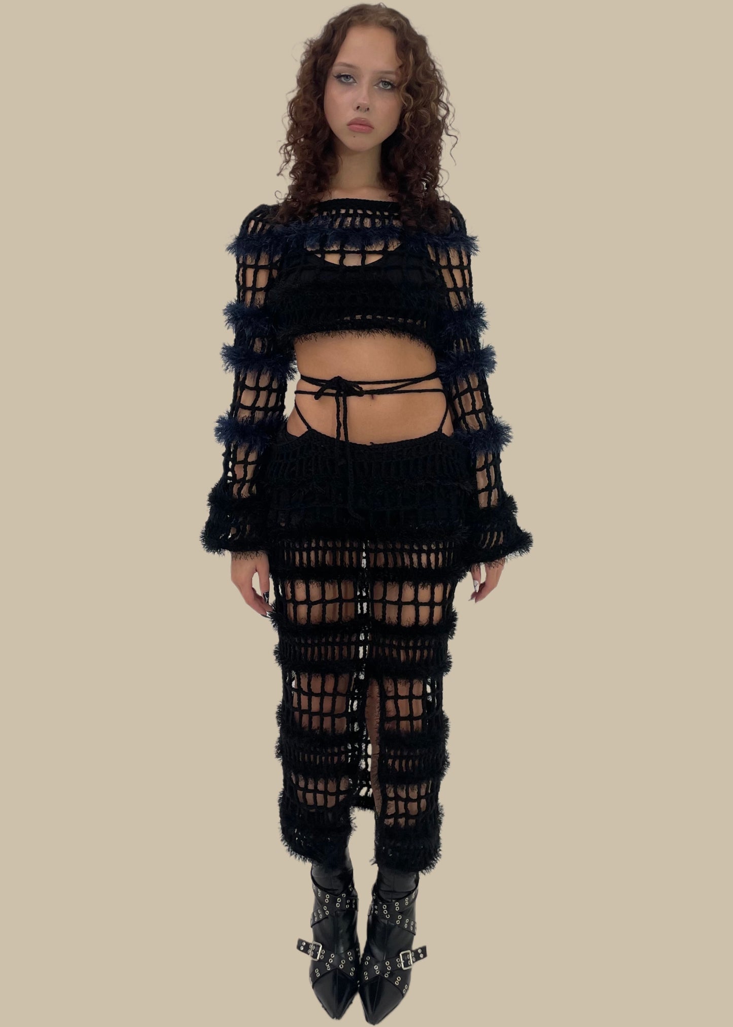 Spiky long sleeve blue 1/1