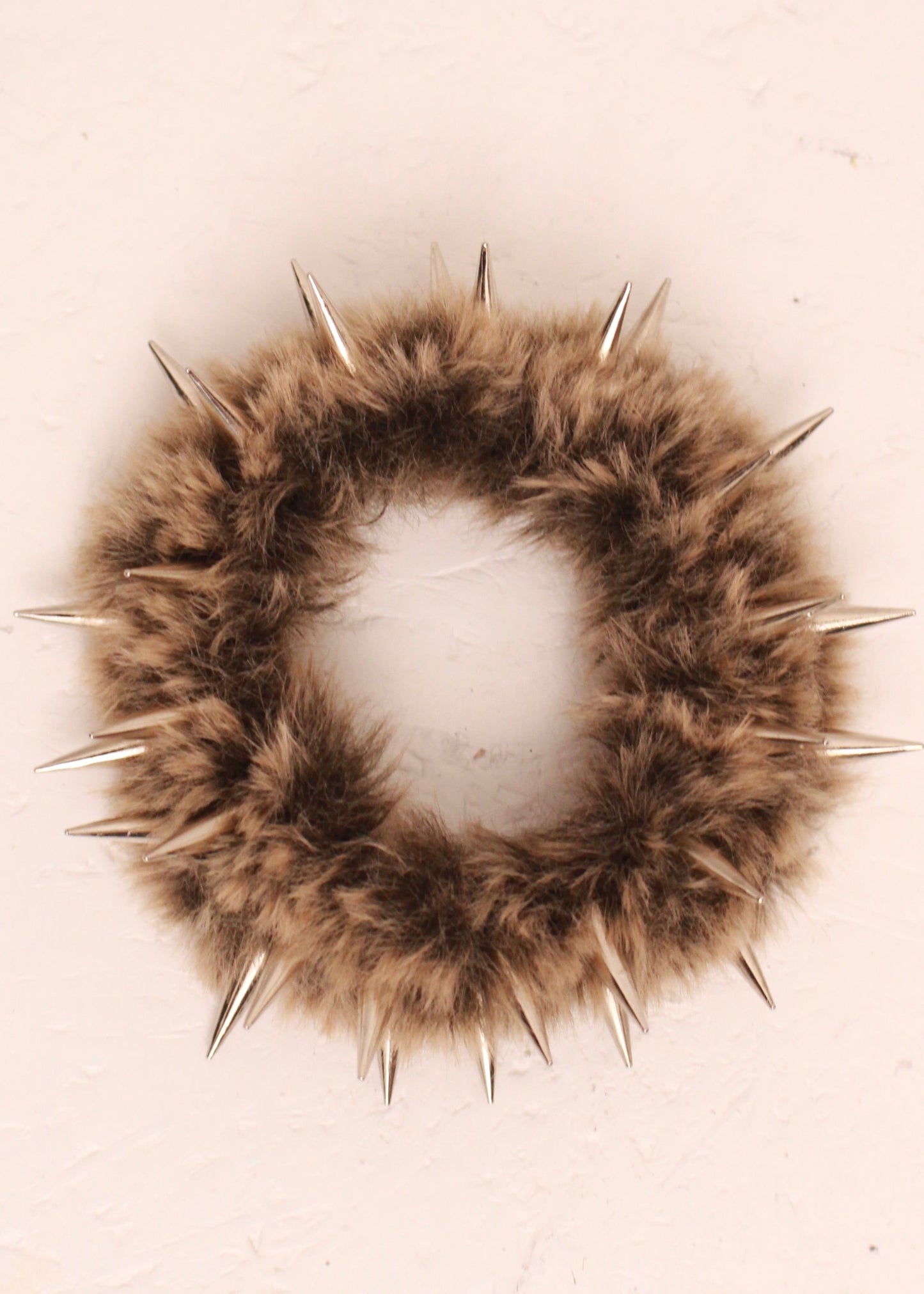 Spiky fur bracelet