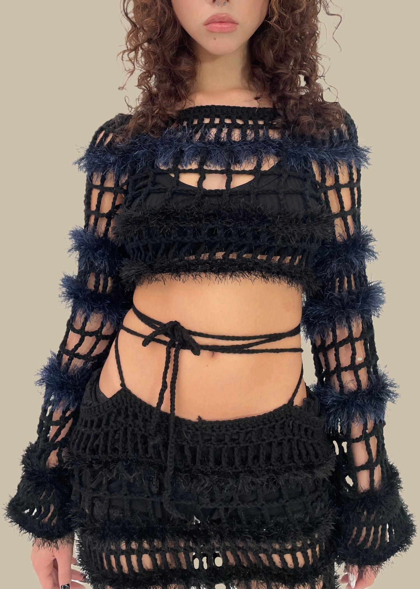 Spiky long sleeve blue 1/1